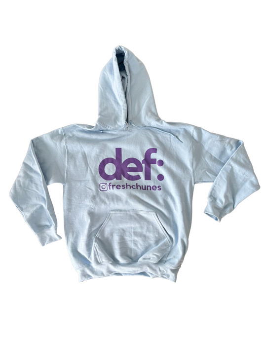 Baby Blue w/purple - Limited run Hoodies